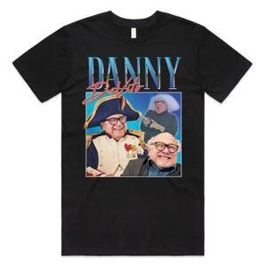 Danny DeVito Vintage Collage Graphic T-Shirt Retro Celebrity Tribute Tee